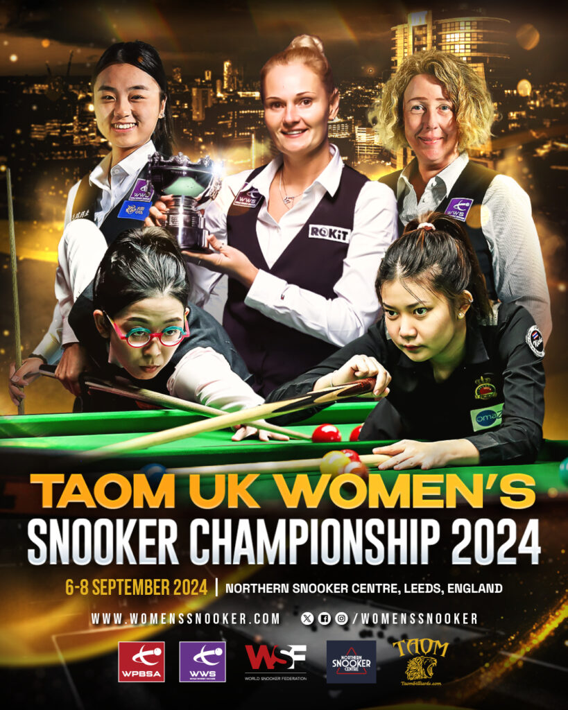 Taom UK Women's Snooker Championship 2024 Enter Now! World Women's